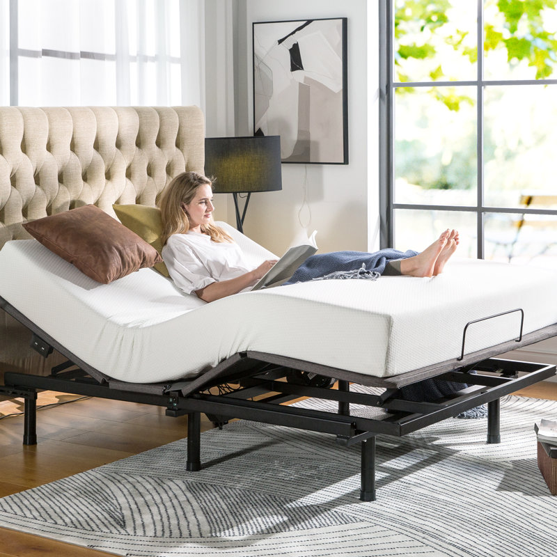 Alwyn Home Kensley Zero Gravity Adjustable Bed with Wireless Remote